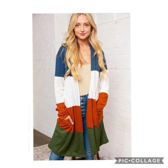 Color Block Cardigan - Picture 2 of 2